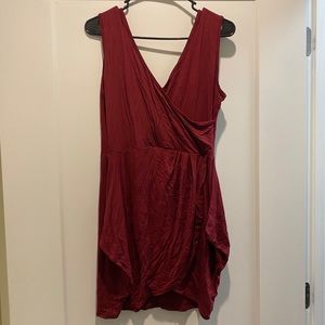 Boohoo Wrap Red Dress